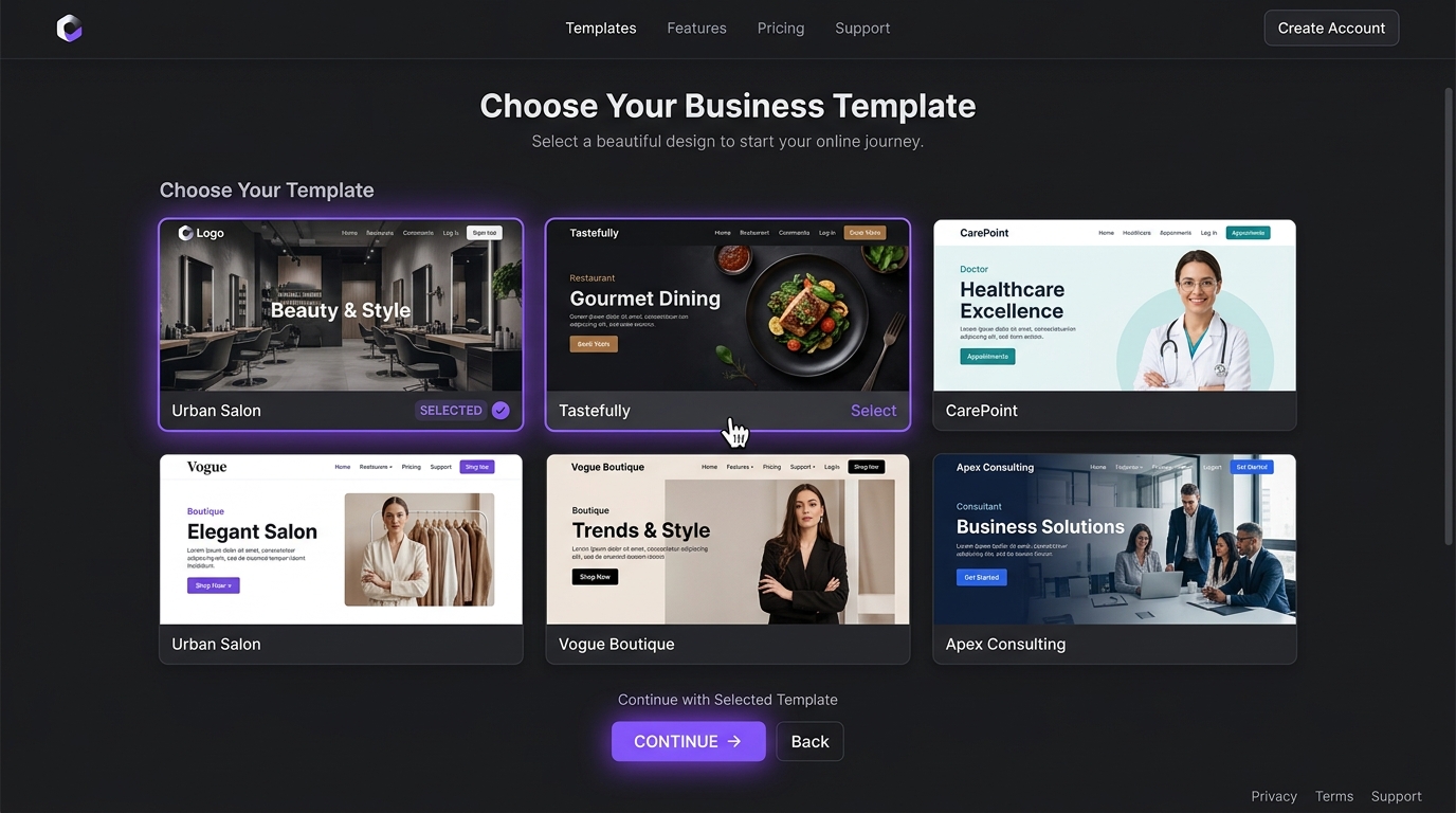 Template picker