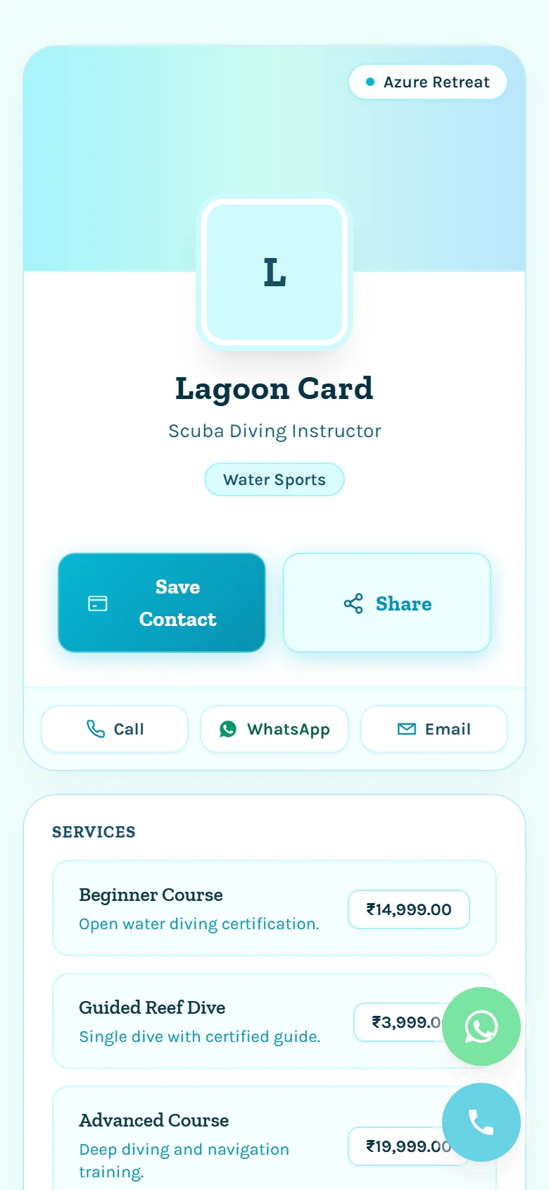 Lagoon Card Preview