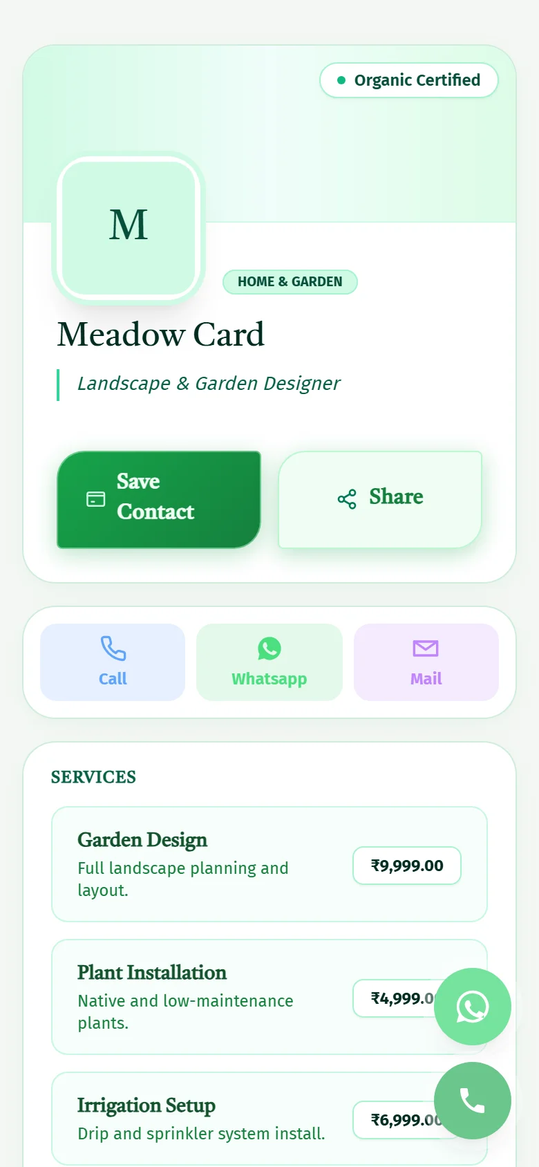 Meadow Card Preview