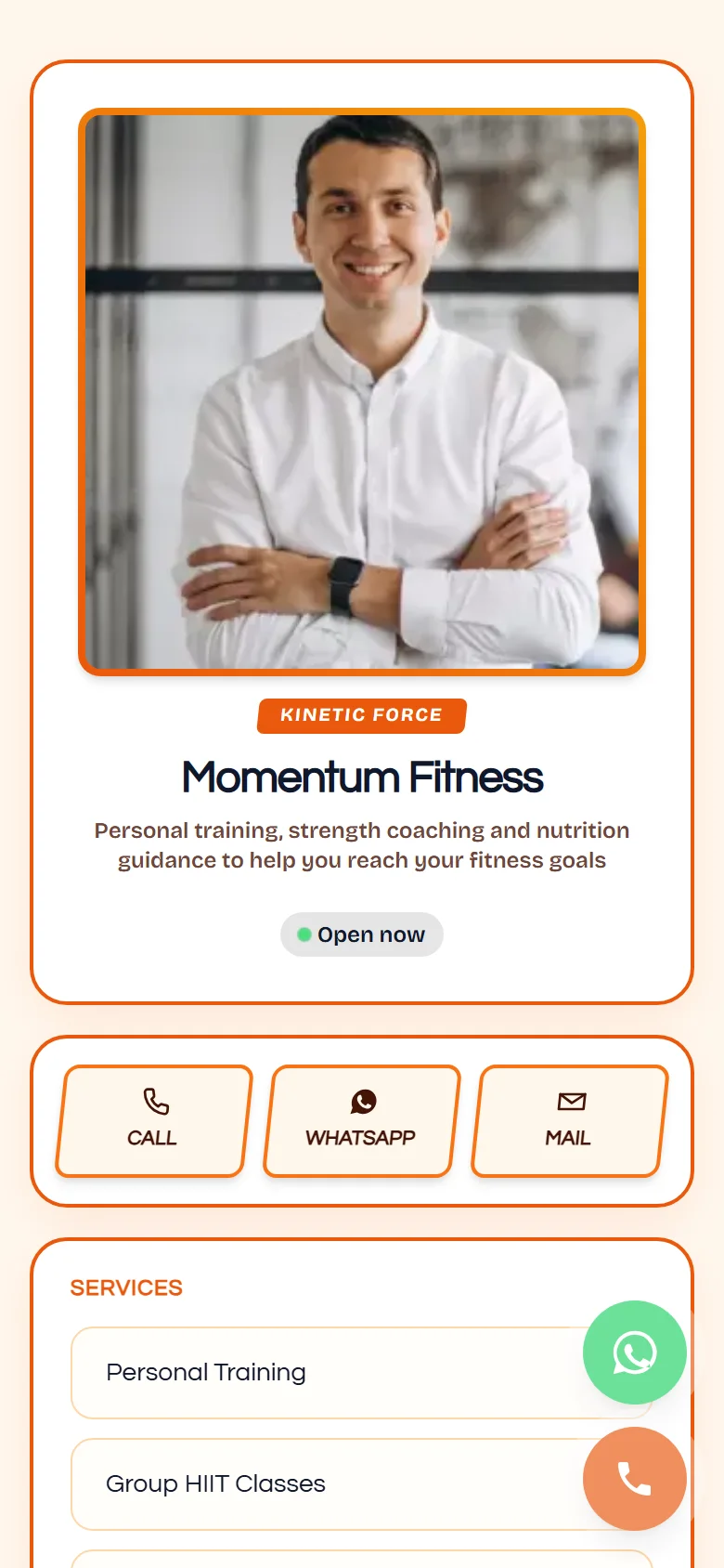 Momentum Fitness Preview