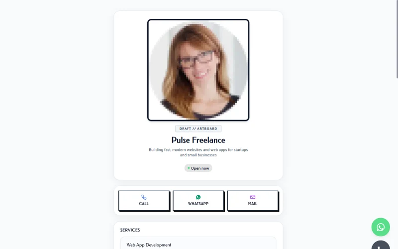 Pulse Fitness Template Preview