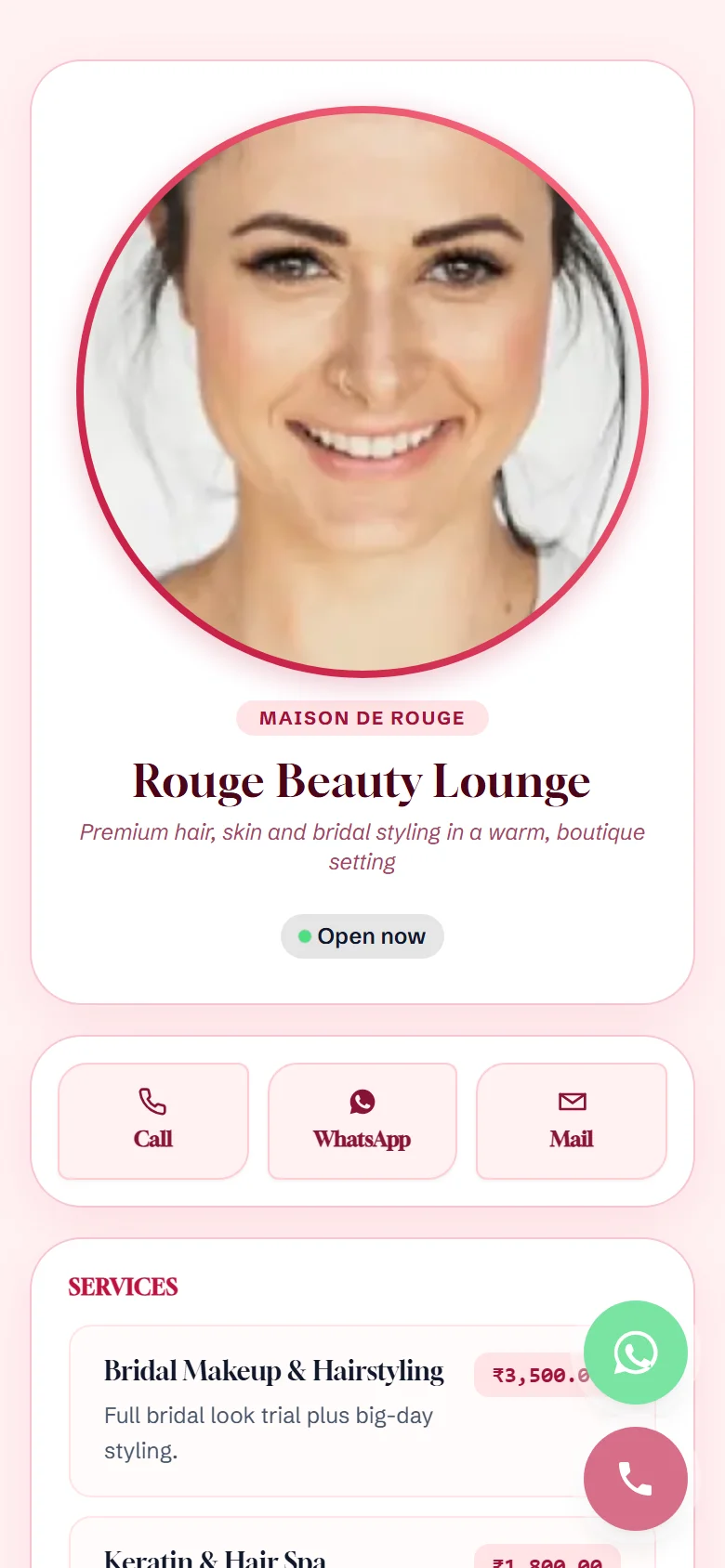 Rouge Beauty Lounge Preview