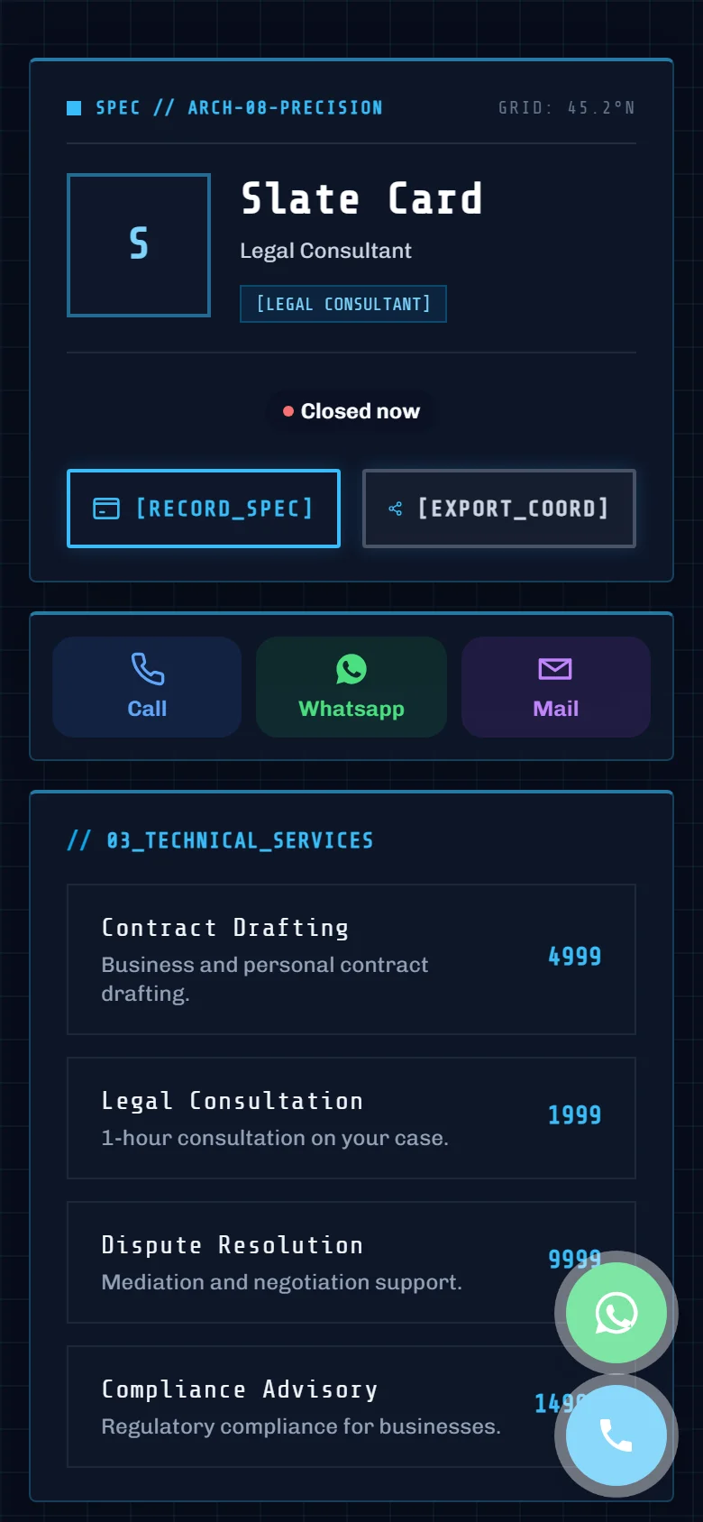 Slate Card Preview