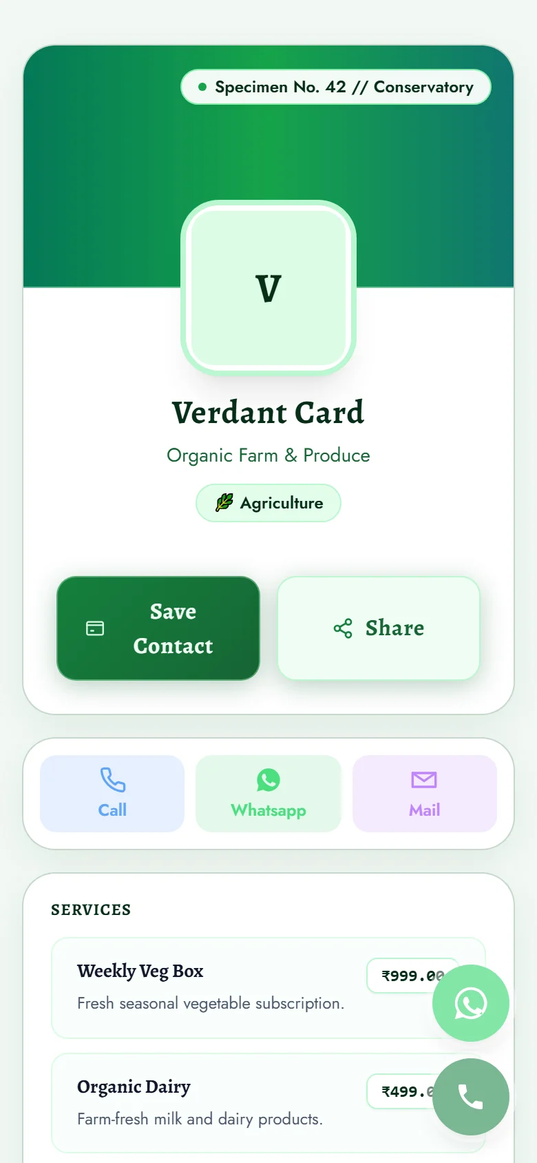 Verdant Card Preview
