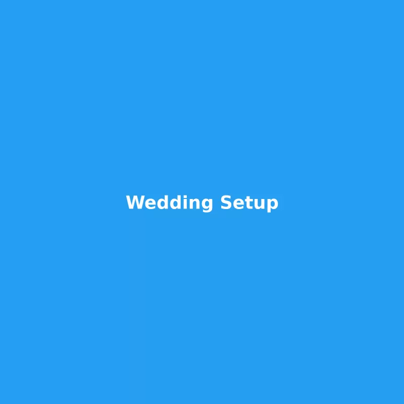 Wedding Setup