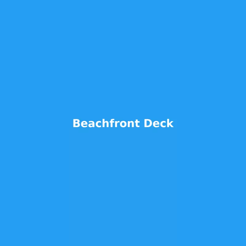 Beachfront Deck