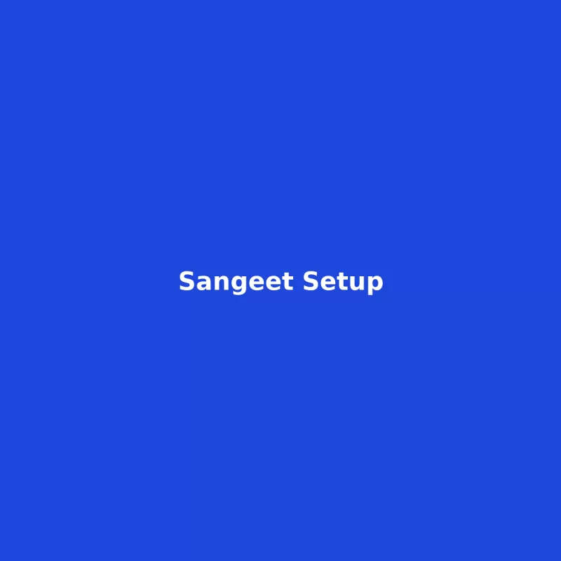 Sangeet Setup