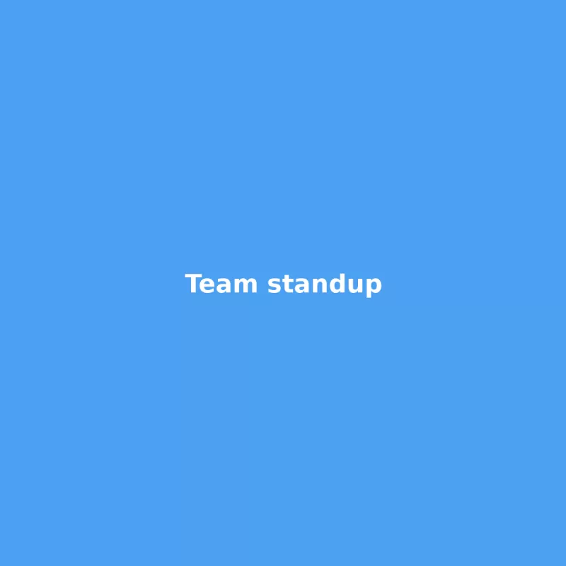 Team meeting