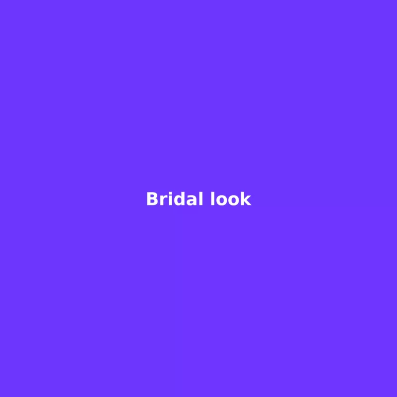Bridal makeup look