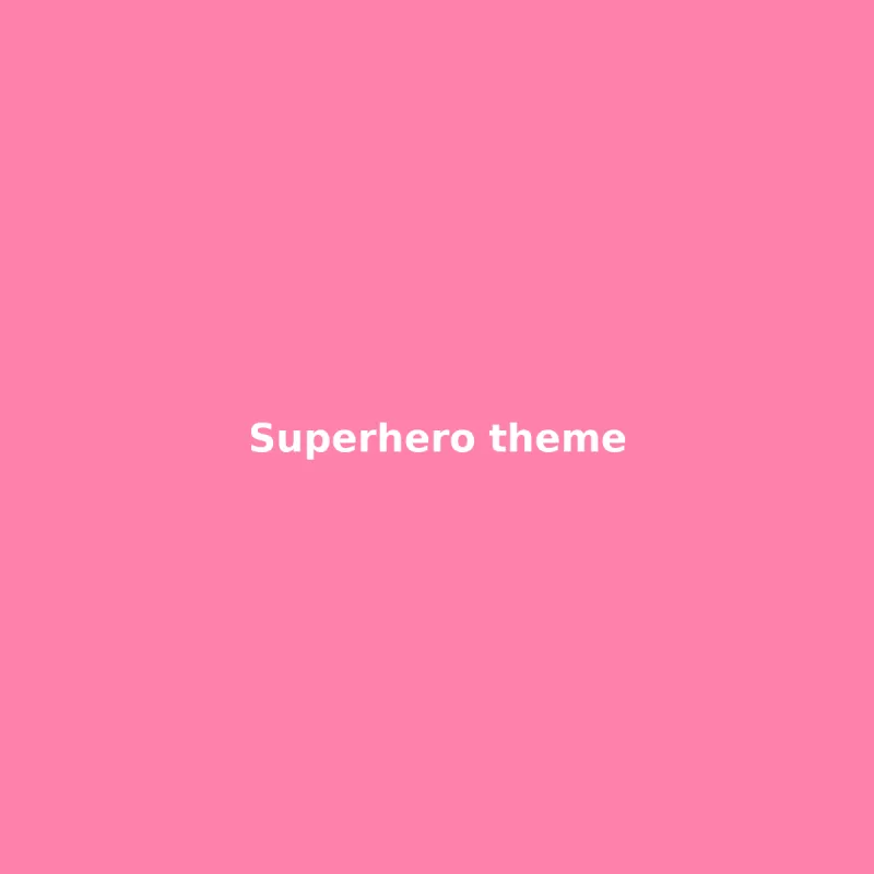 Superhero party theme