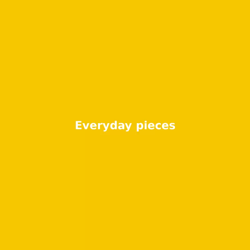 Everyday jewellery