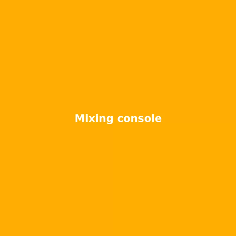 Mixing console