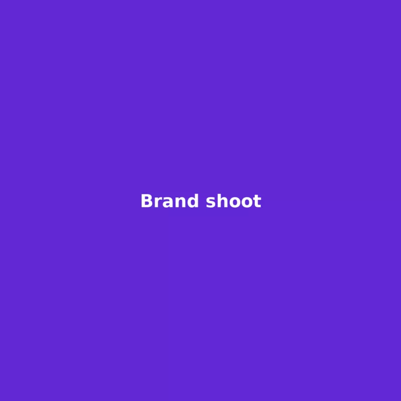 Brand campaign shoot