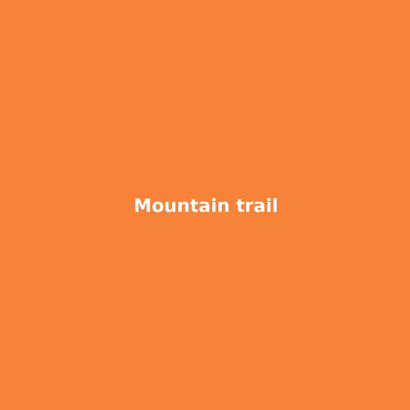 Mountain trail
